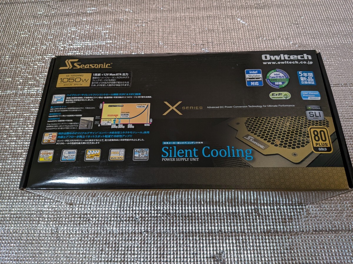 シーソニック ATX電源 SS-1050XM2 1050W GOLD認証 開封済み未使用品拍卖