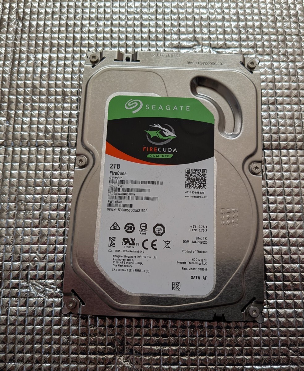 SEAGATE SSHD 3.5インチハードディスク ST2000DX002 2TB 19612時間拍卖