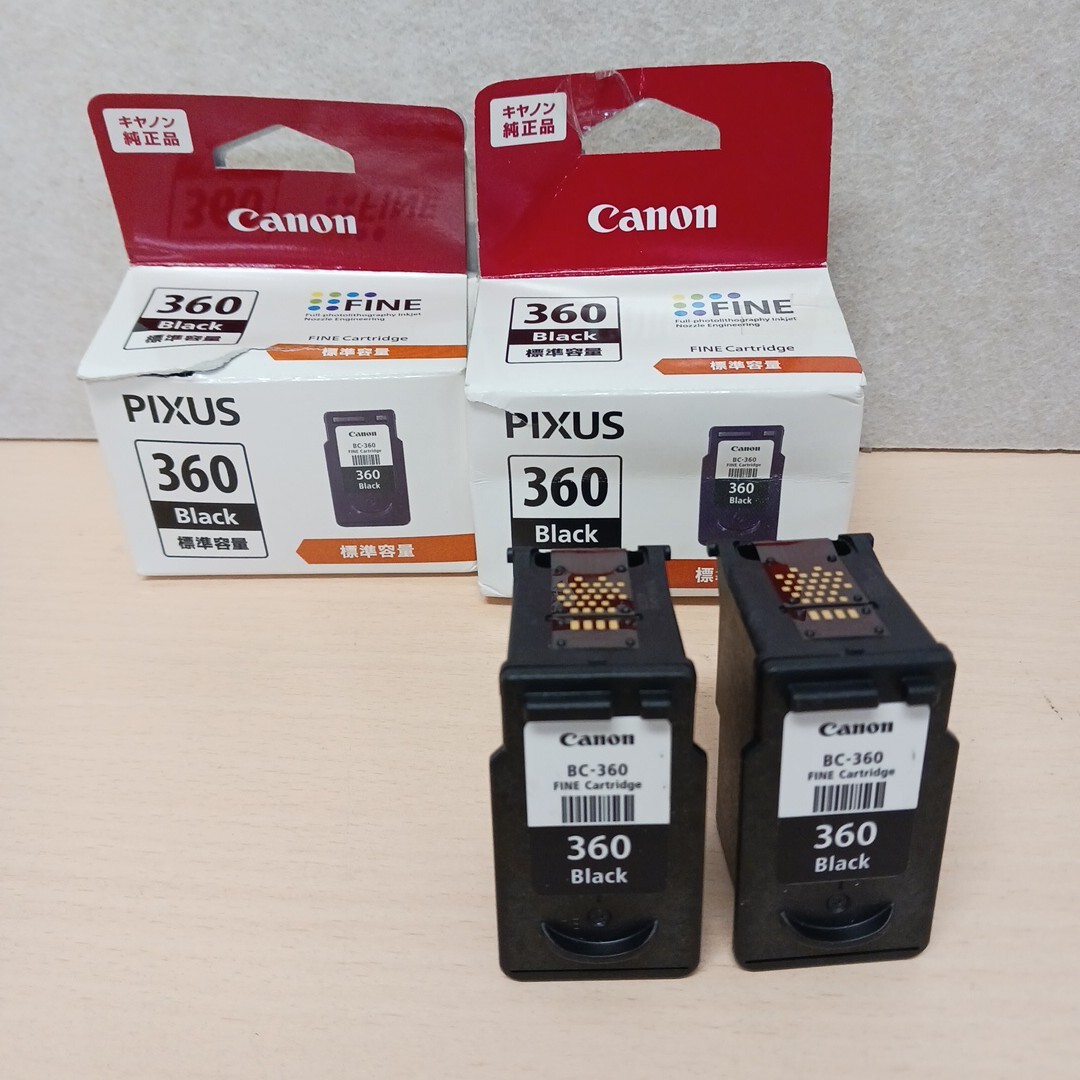 y111005k キヤノン Canon【純正品】BC-360 ブラック 2本セット インクカートリッジ拍卖
