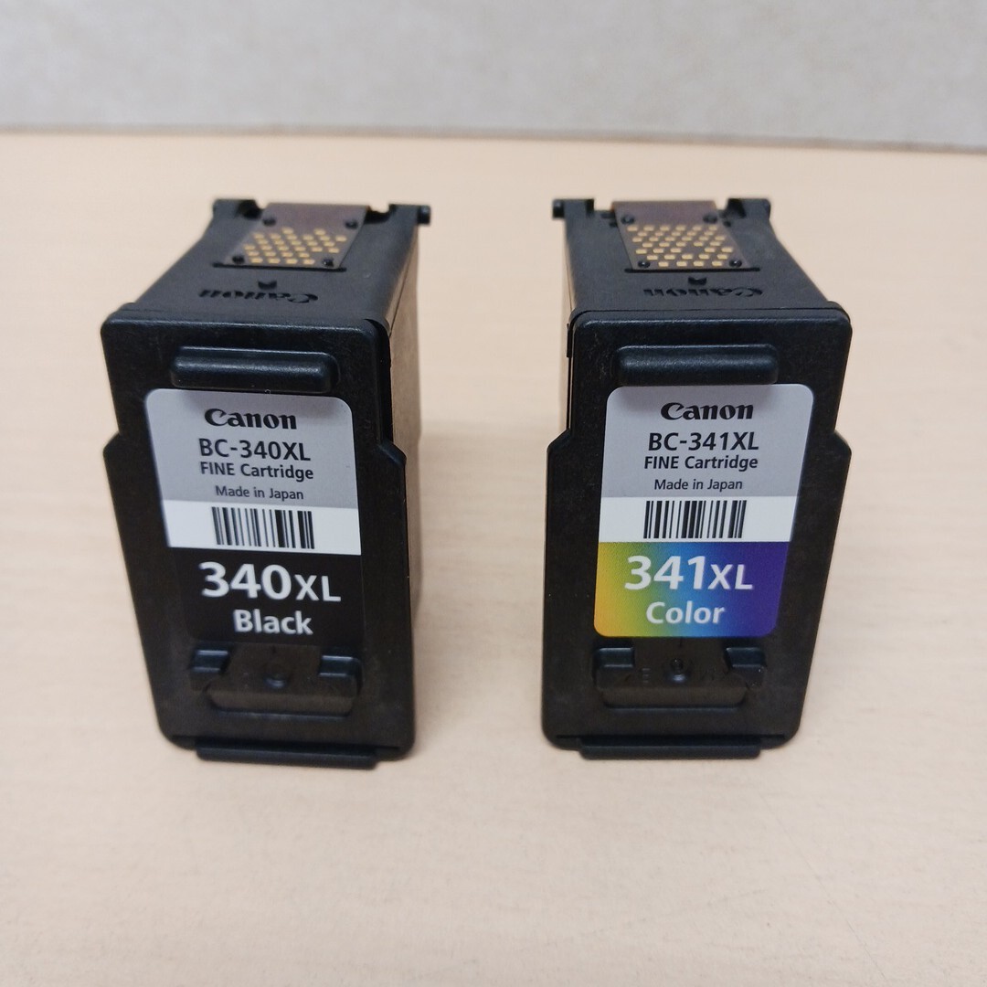y111007k Canon【純正品】キャノン BC-341XL 3色カラー 340XL (BK) 2本セット インクカートリッジ拍卖