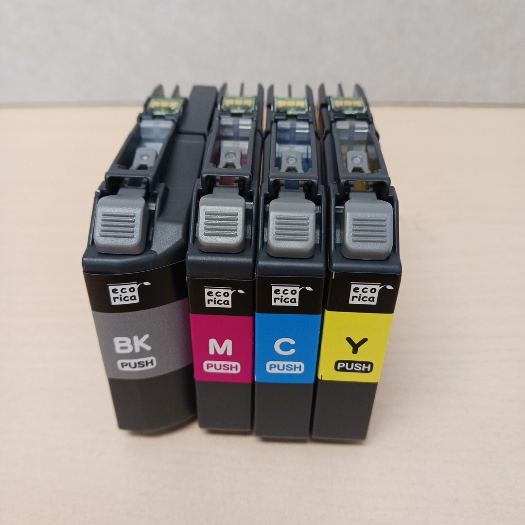 y111407k ecorica 【互換品】エコリカ Brother ブラザー リサイクルインクカート LC 111(BK/C/M/Y) 4本セット拍卖