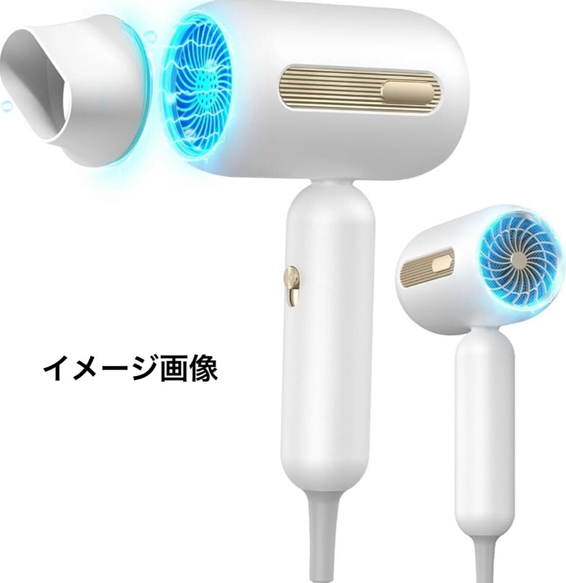 y111212m ヘアドライヤー ドライヤー 大風量 超速乾 2億高濃度マイナスイオン NTC温度制御システム 青色LED 3つのモード ノズル付き拍卖