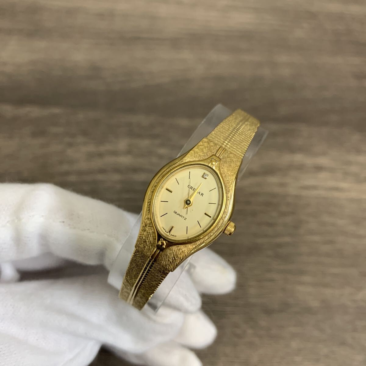 y111307m CREGAR クオーツ 腕時計 ゴールド C2400拍卖