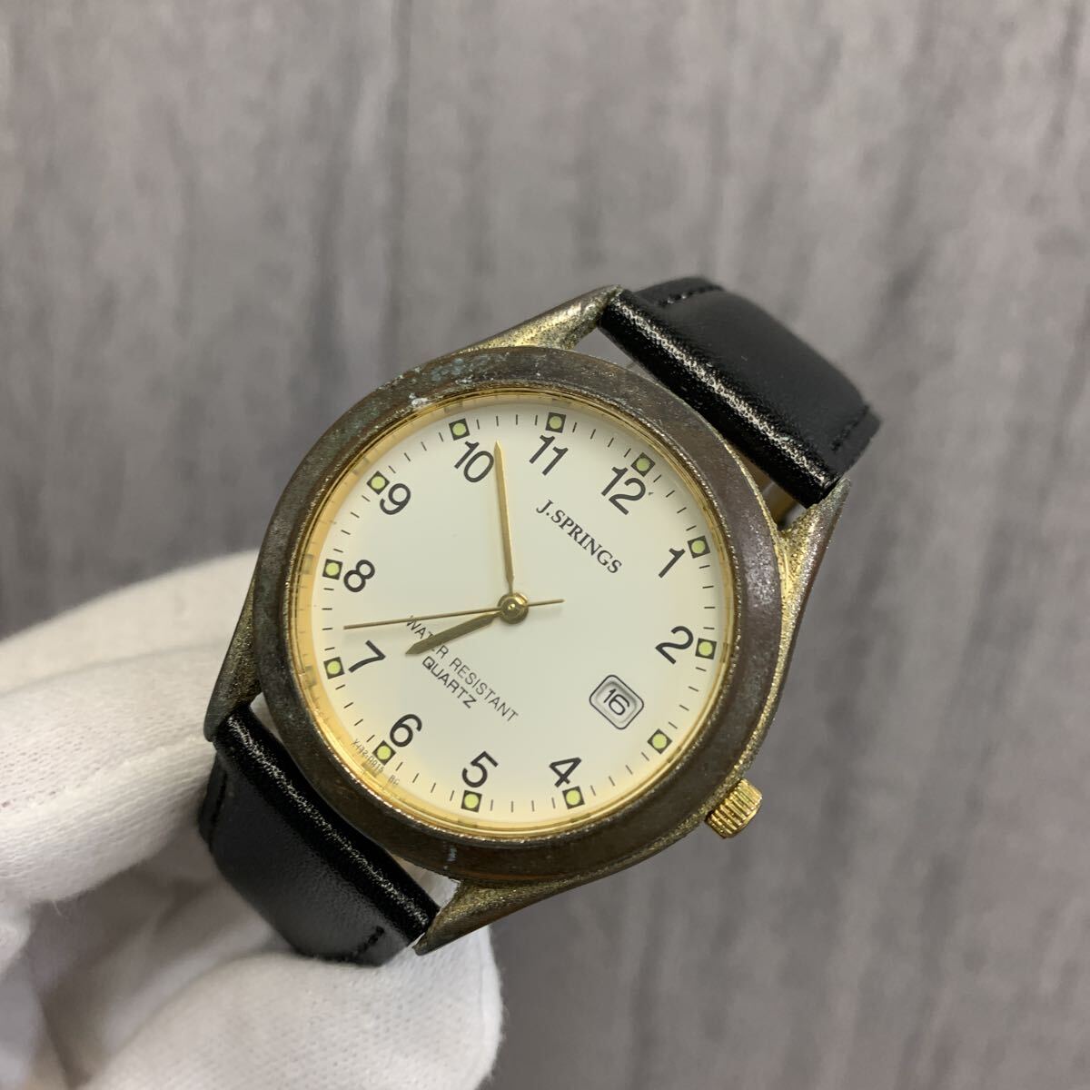 y111312m j.springs 腕時計 アナログ レザー ★現状品拍卖