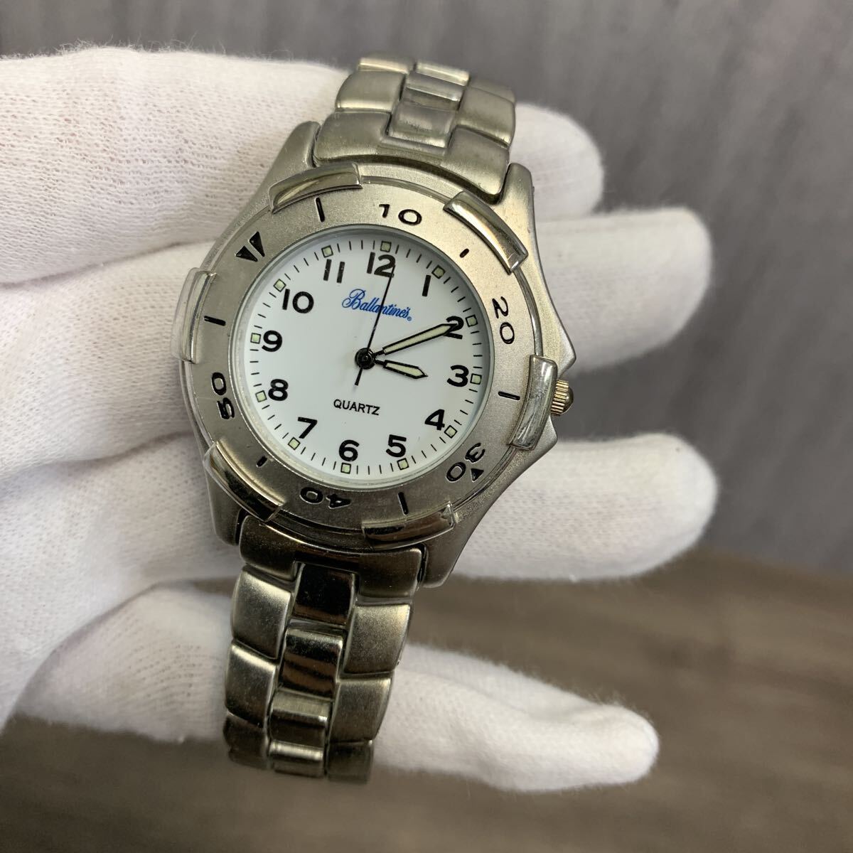 y111313m Ballantine's 腕時計 シルバー クォーツ バランタイン ★現状品拍卖