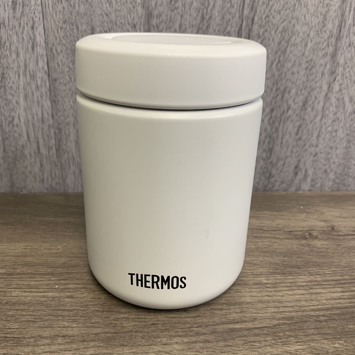 y111318m サーモス 真空断熱スープジャー 500ml ホワイトグレー スタンダードモデル 保温保冷 お手入れ簡単 JBR-501拍卖