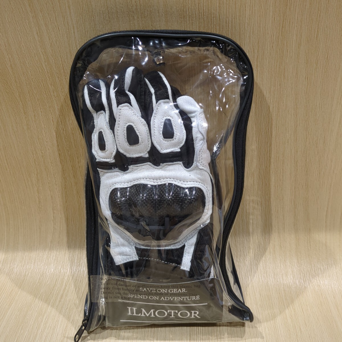 1113y03h ILM バイク グローブ 革 (ヤギ革) 滑り止め ハードプロテクター 耐衝撃 タッチパネル対応 通気性 男女兼用 (М, ホワイト)拍卖