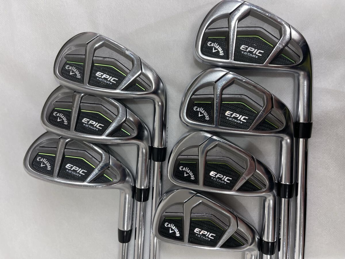 本州のみ送料無料◇即決価格◇アイアン◇キャロウェイ◇EPIC STAR◇NSプロ Zelos7◇5-9,P,A◇S◇(5I)38.25in,376g拍卖