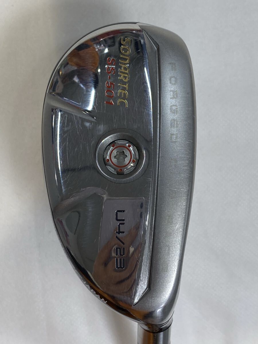 本州のみ送料無料◇即決価格◇UT◇SONARTEC◇SS-501◇PROJECT X RIFLE 6.0◇23度◇6◇38.75in◇418g◇カバーなし拍卖