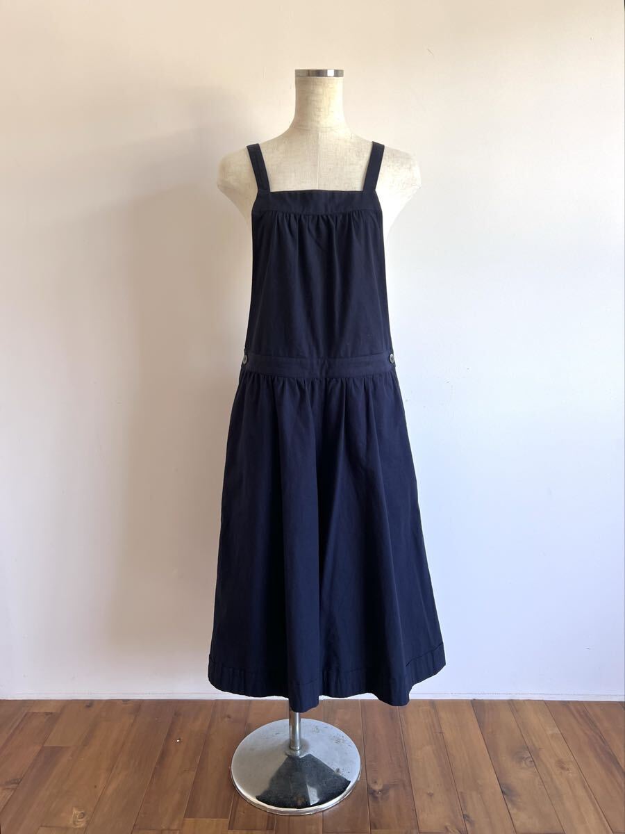 Sally Scott/サリースコット/オーバーオール/パンツ/クロップド/サロペット/S/ネイビー/コットン/ワイドパンツ/日本製/良品美品拍卖