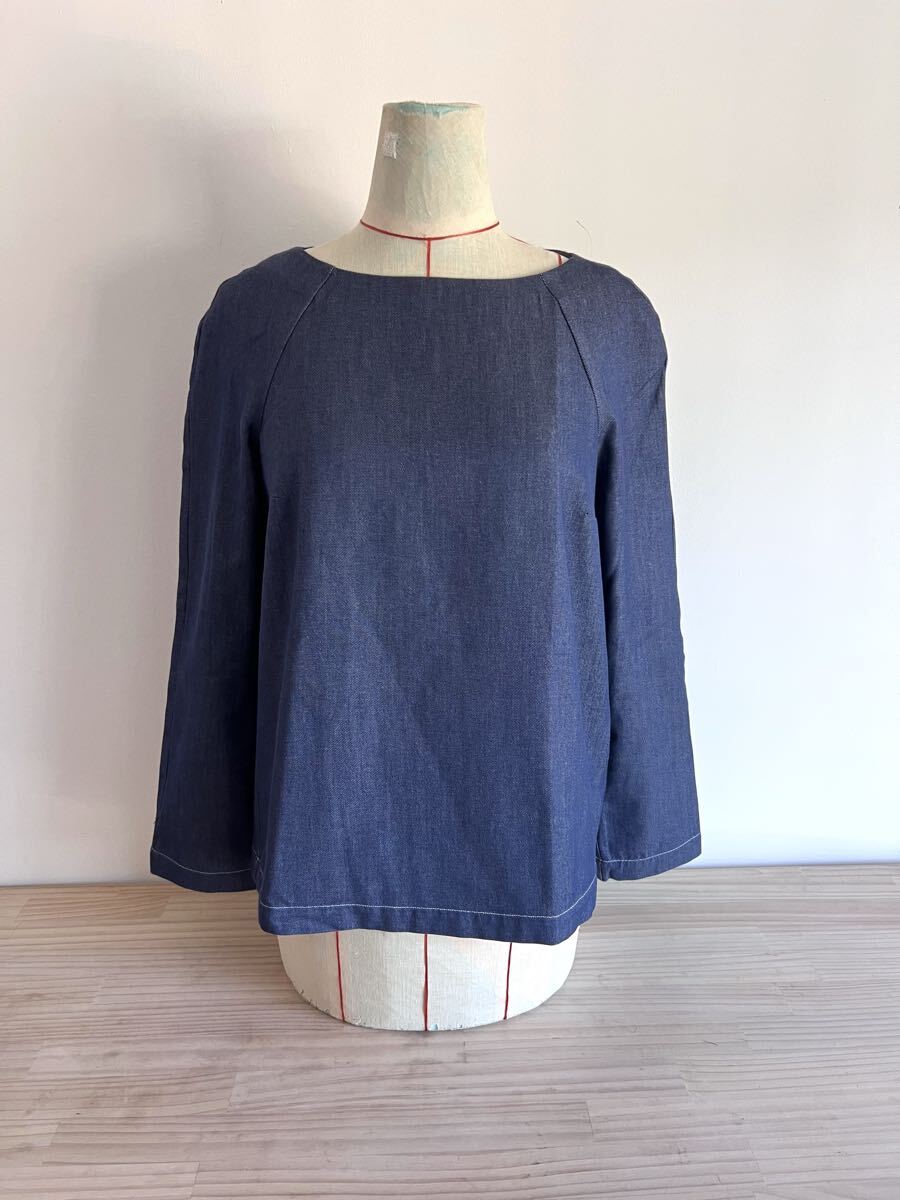 アーペーセー/A.P.C./トップス/カットソー/シャツ/長袖/ネイビー/S/コットン/日本製/美品良品拍卖