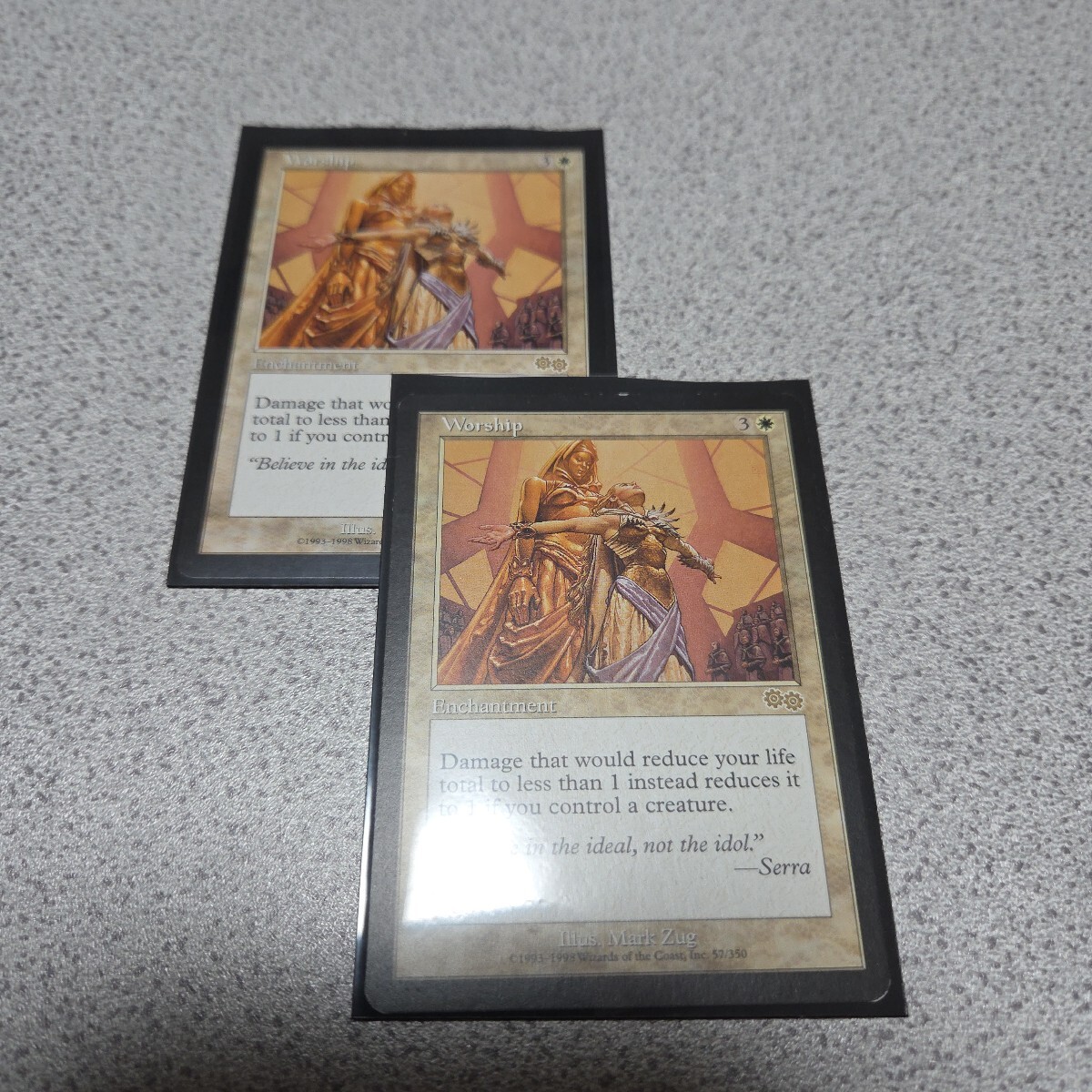 MTG USG 崇拝 英語 二枚セット 即決拍卖