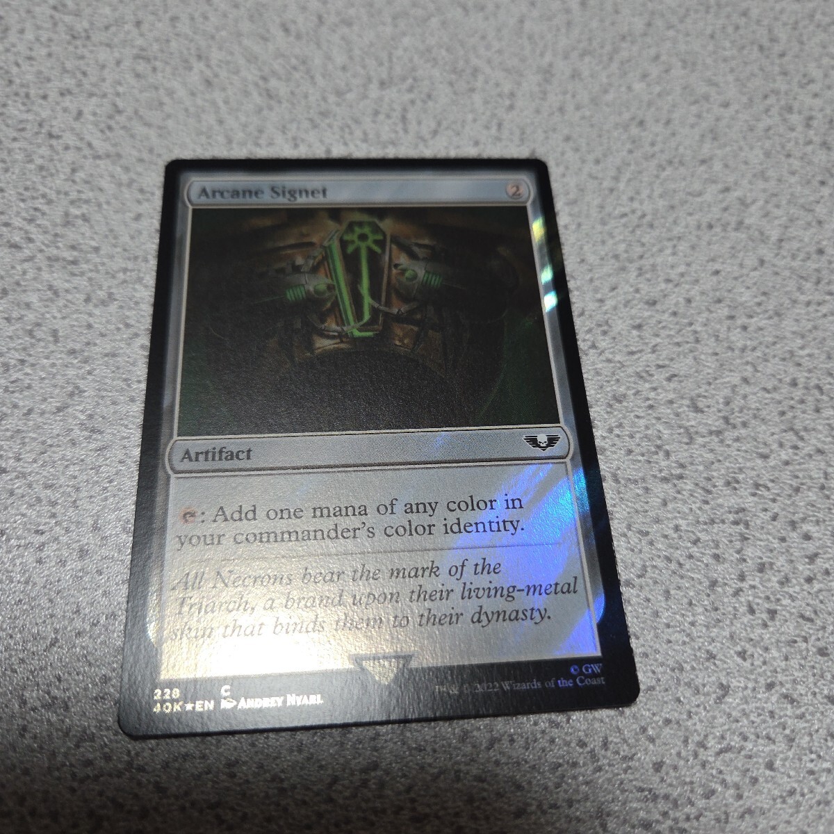 MTG 40K 秘儀の印鑑 228 英語サージfoil 一枚 ウォーハンマー40000 即決拍卖