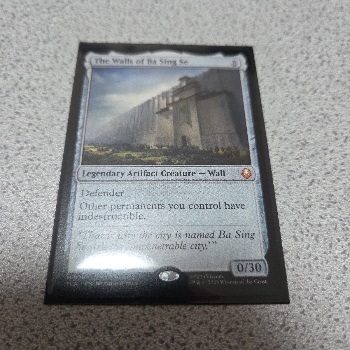 MTG TLA バーシンセーの城壁 英語 一枚 アバター 伝説の少年アン 即決拍卖