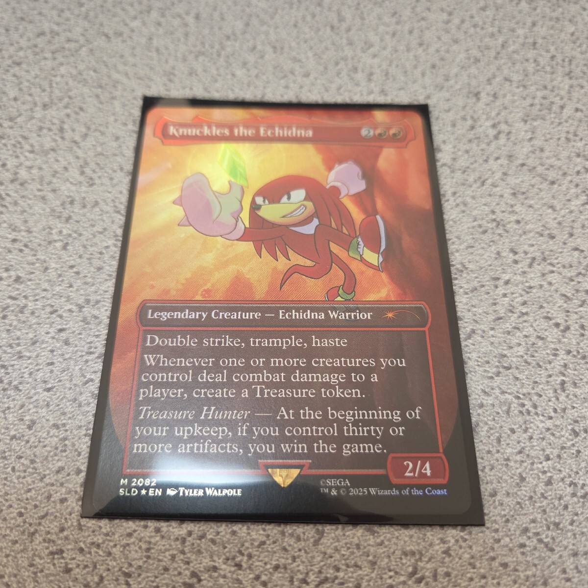 MTG SLD Knuckles the Echidna 英語foil 一枚 Sonic the hedgehog ソニック Secret lair 即決拍卖