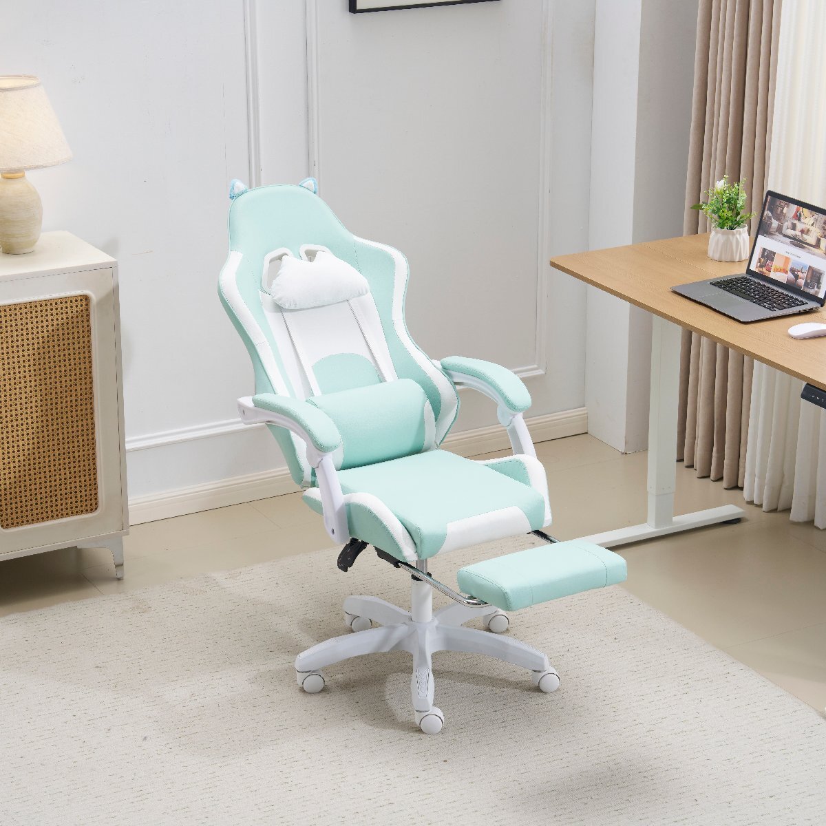 【国内発送】新作★ゲーミングチェア ィス デスクチェア 通気性 一人掛け 腰楽 座いす チェア リクライニング パソコンチェア 多機能 ハイ拍卖