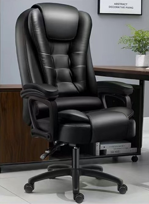 超人気☆オフィスチェア革椅子 事務用椅子 マッサージ 座り心地いい ビジネス マッサージ 背もたれ椅子 /135度横になることができます拍卖