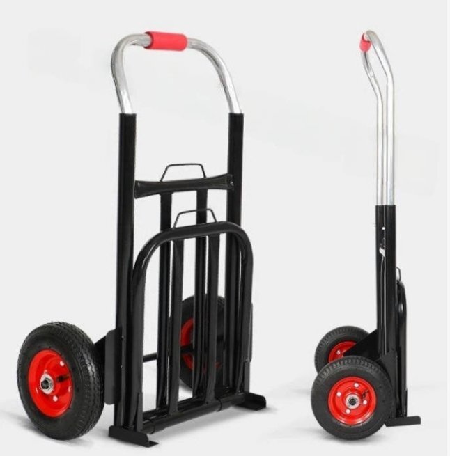 実用便利 手押し台車 折りたたみ台車 2輪 ショッピングカートハンドキャリー耐荷重75kg 軽量折りたたみ式 荷物運搬拍卖