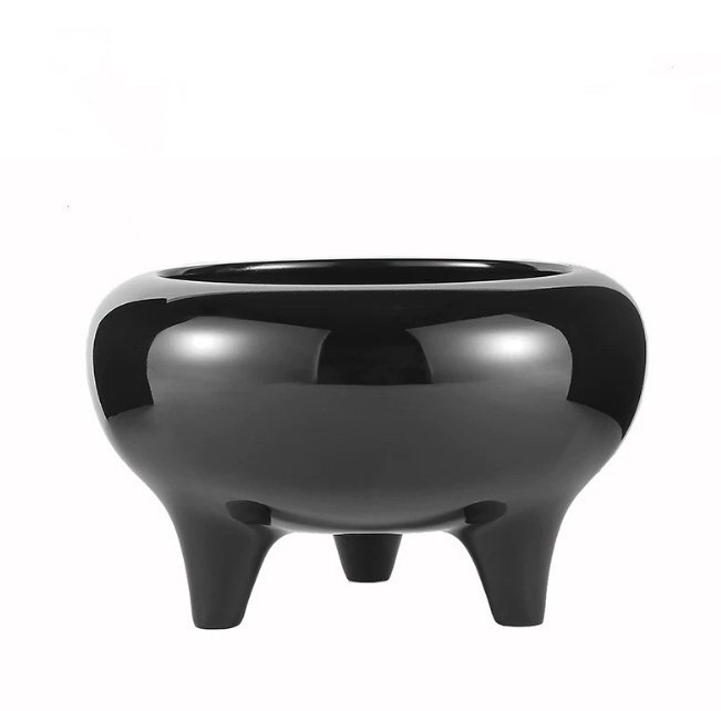 密教法具 寺院用仏具 大型 寛通型 五具足 三具足 香炉1個 9寸 漆着色(黒色)仕上げ 真鍮製拍卖