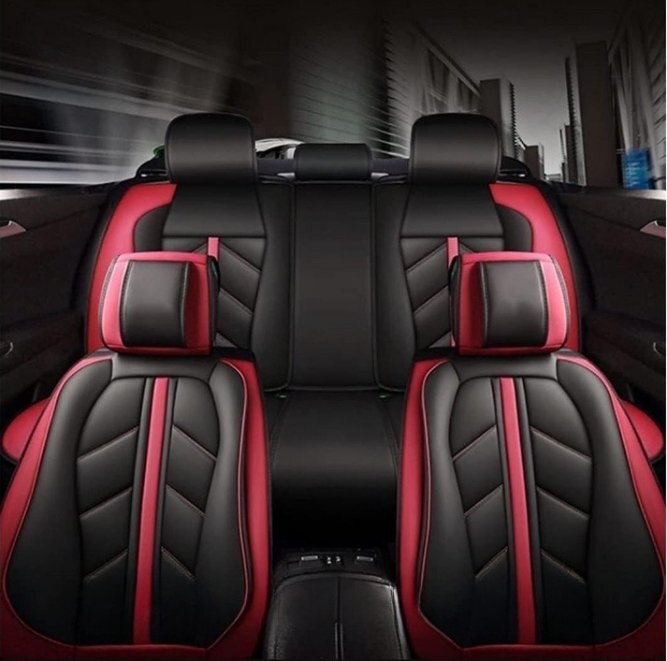 トヨタ アクア PUレザーの防水耐久性のあるカーシートカバーシートプロテクター 前席と後席 5人乗り 贅沢 赤拍卖