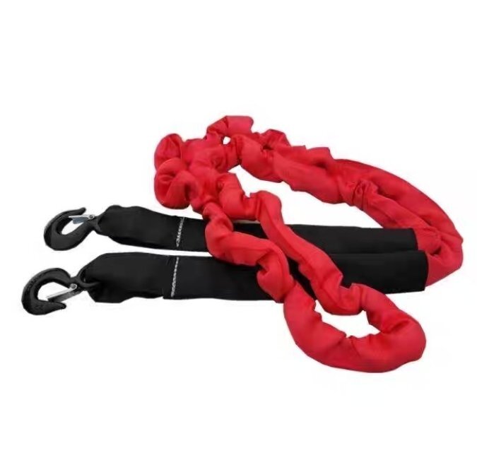 15トン 牽引ロープ 車 車 脱出 4WD 15t のびる 伸縮 けん引 緊急ロープ 緊急時 汎用 フック付 長さ(約)5m拍卖