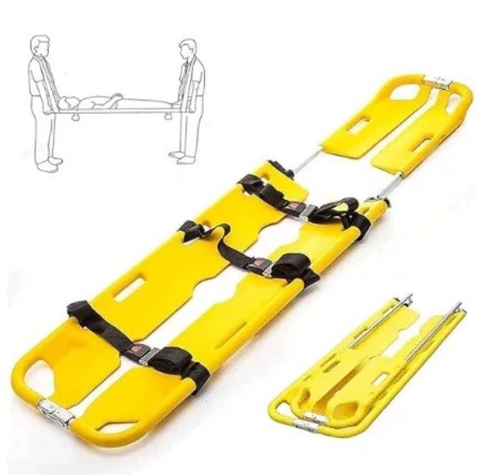 担架ストレッチャー折りたたみストレッチャー 医療軽量ポータブル折り畳み式スクープストレッチャー病院消防士学生拍卖