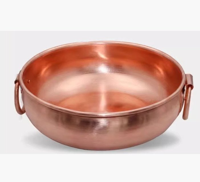 紫銅鍋、フライパン銅鍋、中華鍋、フライパン、純銅製伝統しゃぶしゃぶ、スープ鍋、両耳鍋、ユニバーサルストーブ、電磁炉汎用拍卖