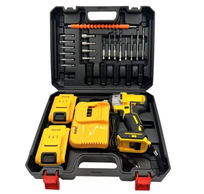 新品未使用の*充電可能電働インパクトレンチ*大ねじりブラシレスモーター*三合一多機能 2つのバッテリ 充電器付き拍卖