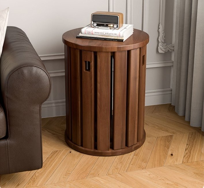 家庭用スツール、積み重ね可能な無垢材の丸いスツール、スタッキング可能な新中式の低いスツール、キャスター付きの木製スツール、キッチン拍卖