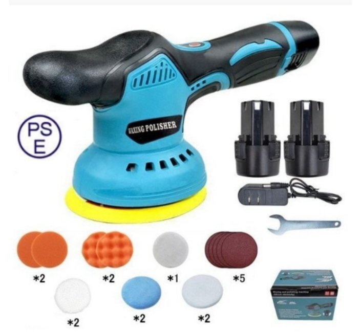 電動ポリッシャー 12V コードレス 8段階変速調整 ポリッシャー 電ポリポリッシャー 充電式ポリッシャー拍卖