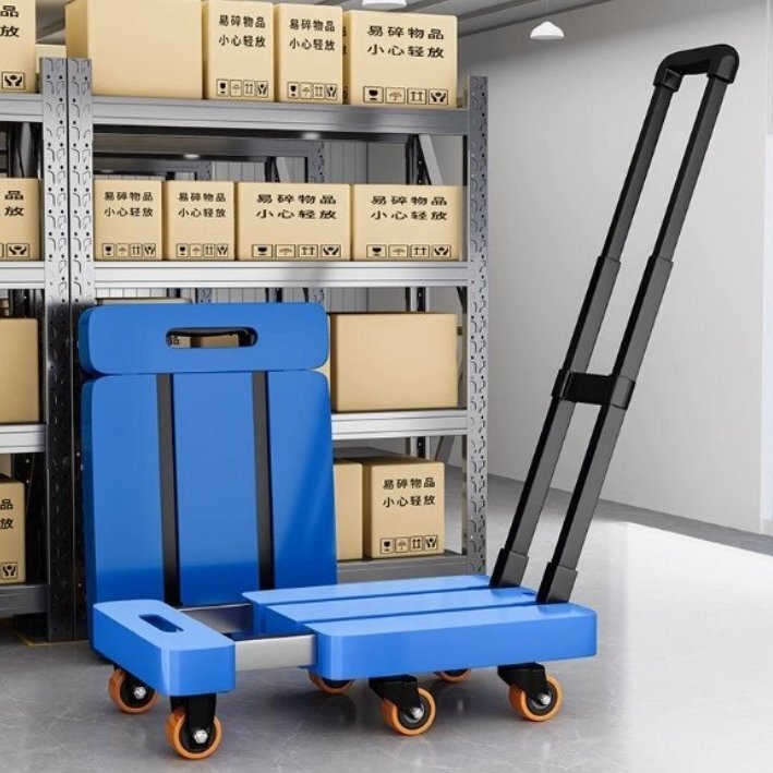 実用便利 手押し台車 折りたたみ台車 6輪 ショッピングカートハンドキャリー耐荷重150kg 軽量折りたたみ式 荷物運搬拍卖