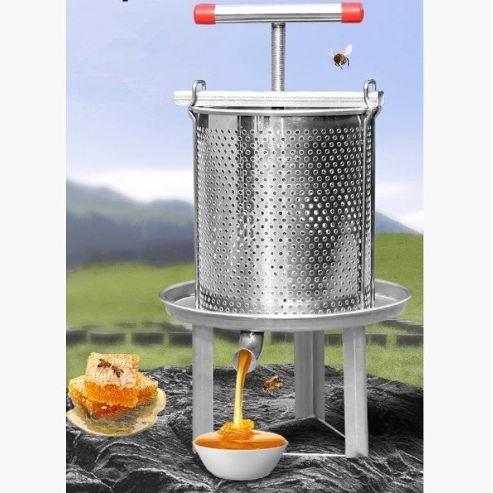 蜂蜜 分離器 圧搾機 蜂蜜絞り機 はちみつ絞り器 ハチミツしぼりき 手動 野菜脱水機 蜂蜜圧縮機 ステンレス 養蜂器具拍卖