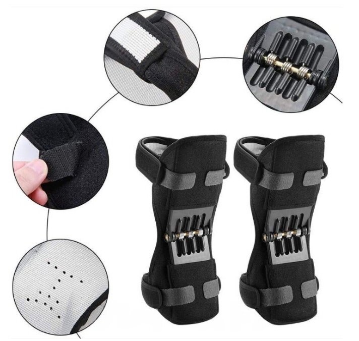 登山ブースター、男性女性の膝サポート、パワーリフトスプリングフォースニーブレース、関節サポートニーパッド、膝アシスト減圧器具拍卖