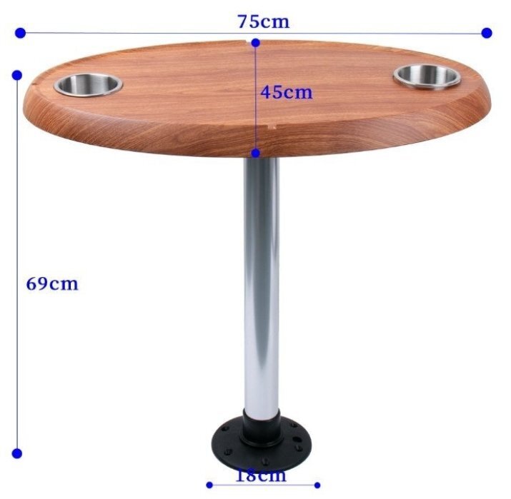 新品 ラウンド・テーブルセット 船用 ステンレス鋼材質 ボート用 ヨット用拍卖
