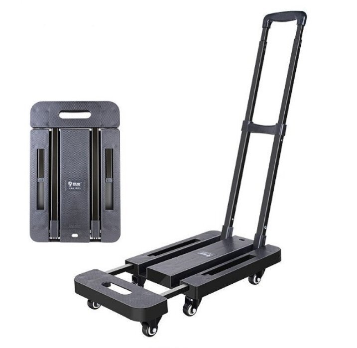 実用便利 手押し台車 折りたたみ台車 6輪 ショッピングカートハンドキャリー耐荷重240kg 軽量折りたたみ式 荷物運搬拍卖