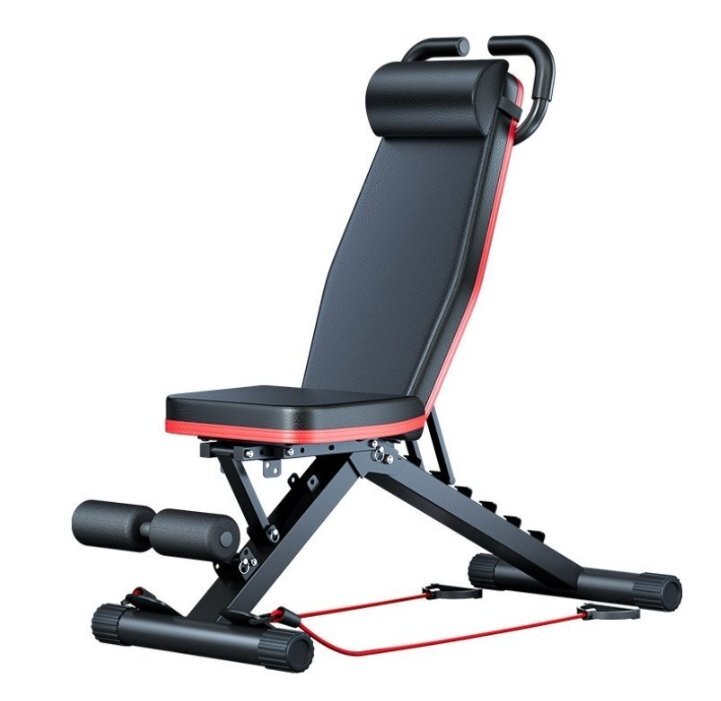 トレーニングベンチ 家庭用/商用 折りたたみ式 インクライン フラットベンチ 角度調整 収納便利 ダンベル 腹 多機能拍卖
