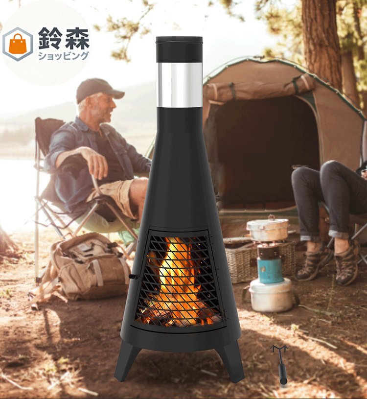 庭の薪ストーブ、屋外ファイヤーピット、ヴィラの庭の焚き火バーベキューヒーター、屋外炭火薪ストーブ拍卖