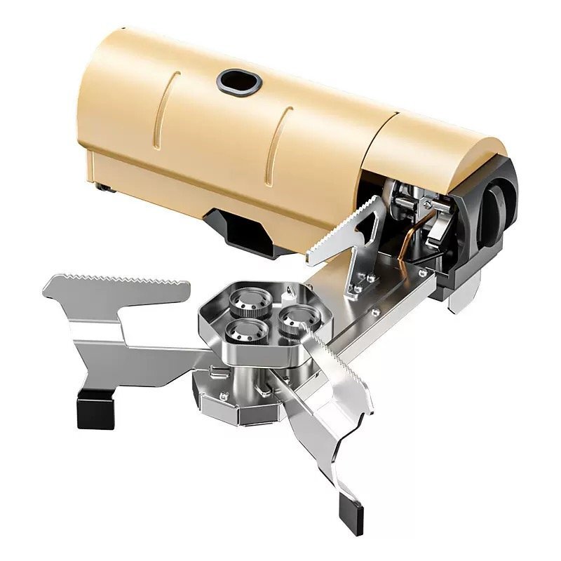 新型折りたたみ式のカセットコンロ三芯携帯型のカスコンロ野外キャンプのコンロガスコンロ鍋のお茶を煮るコンロです拍卖