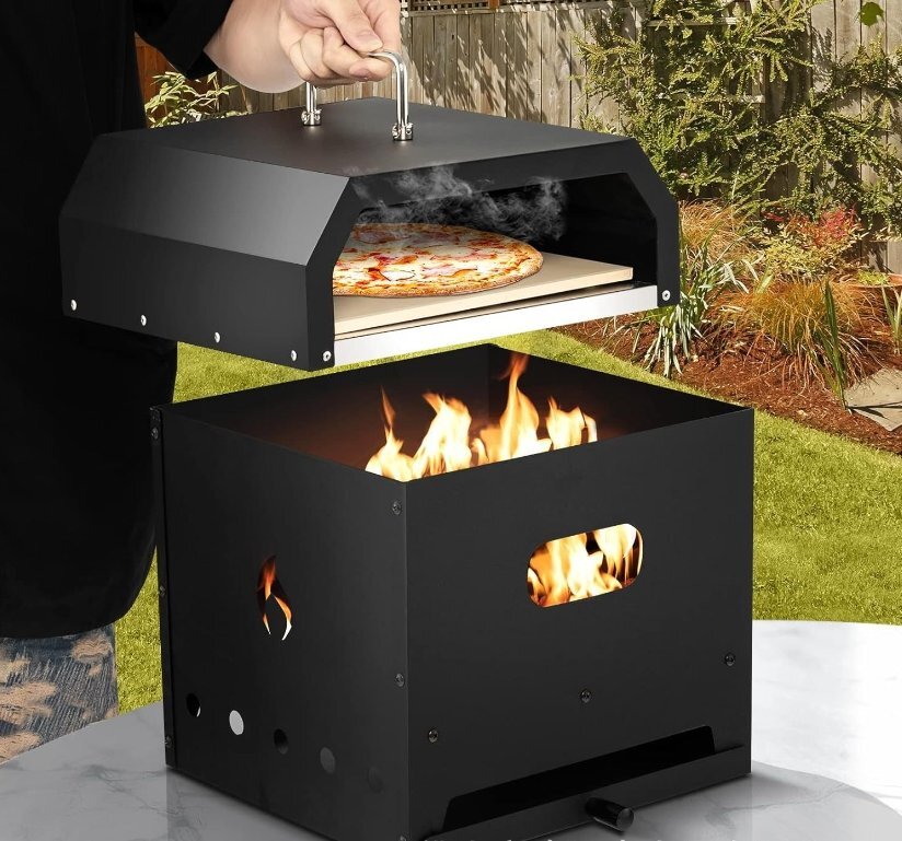 ピザコンロ12寸PIZZAコンロアウトドアBBQキャンプバーベキューコンロ拍卖