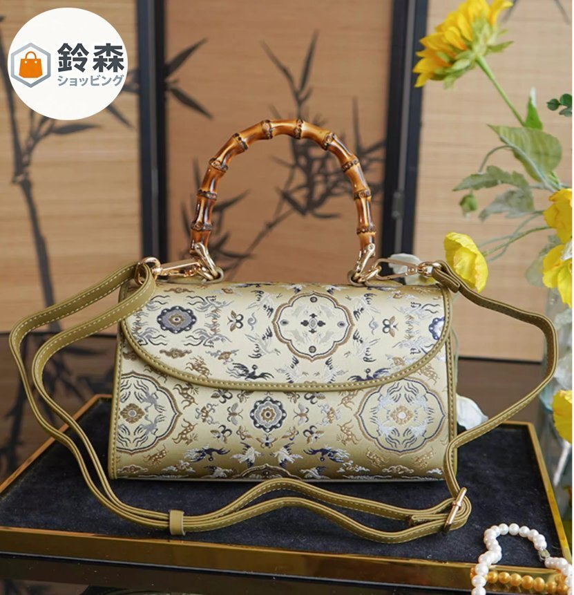 高級品質、本革、女性用ハンドバッグ、桑シルクバッグ拍卖