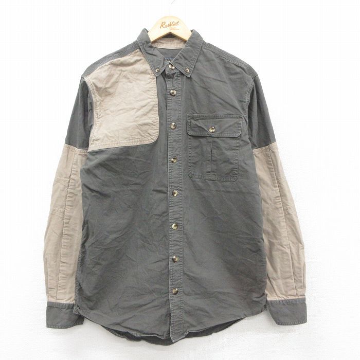 M/古着 カベラス 長袖 ハンティング シャツ メンズ コットン グレー系他 25oct31 中古 トップス拍卖