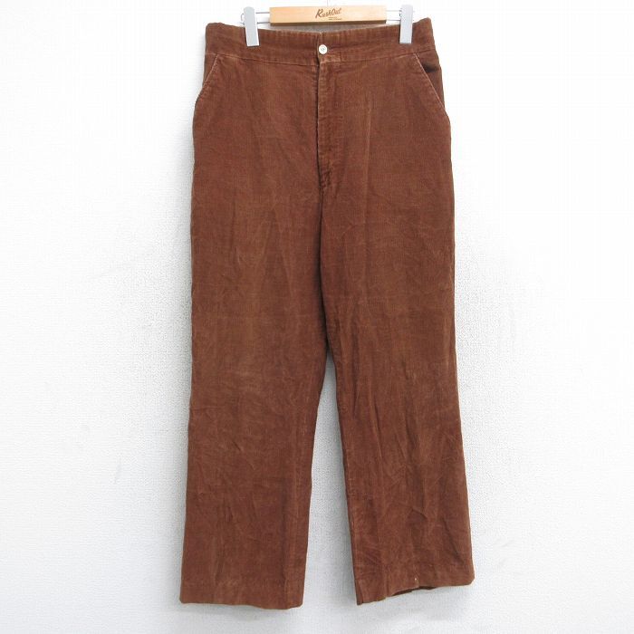 W32/古着 エルエルビーン LLBEAN コーデュロイ パンツ メンズ 80s 茶 ブラウン spe 25oct31 中古 ボトムス ロング拍卖