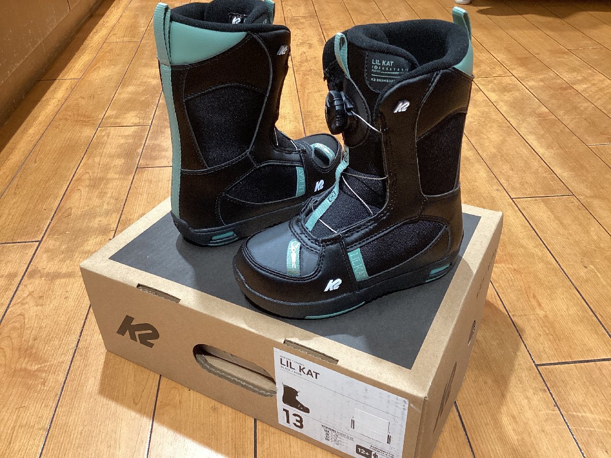 新品未使用 キッズブーツ 24-25 K2 LIL KAT 18.5cm サイズ調節するインソール3枚入り拍卖