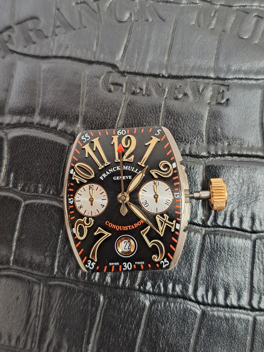FRANCK MULLER コンキスタドール クロノグラフ 自動巻き 腕時計 フランクミュラー K18 18K 750 18金 稼働品拍卖