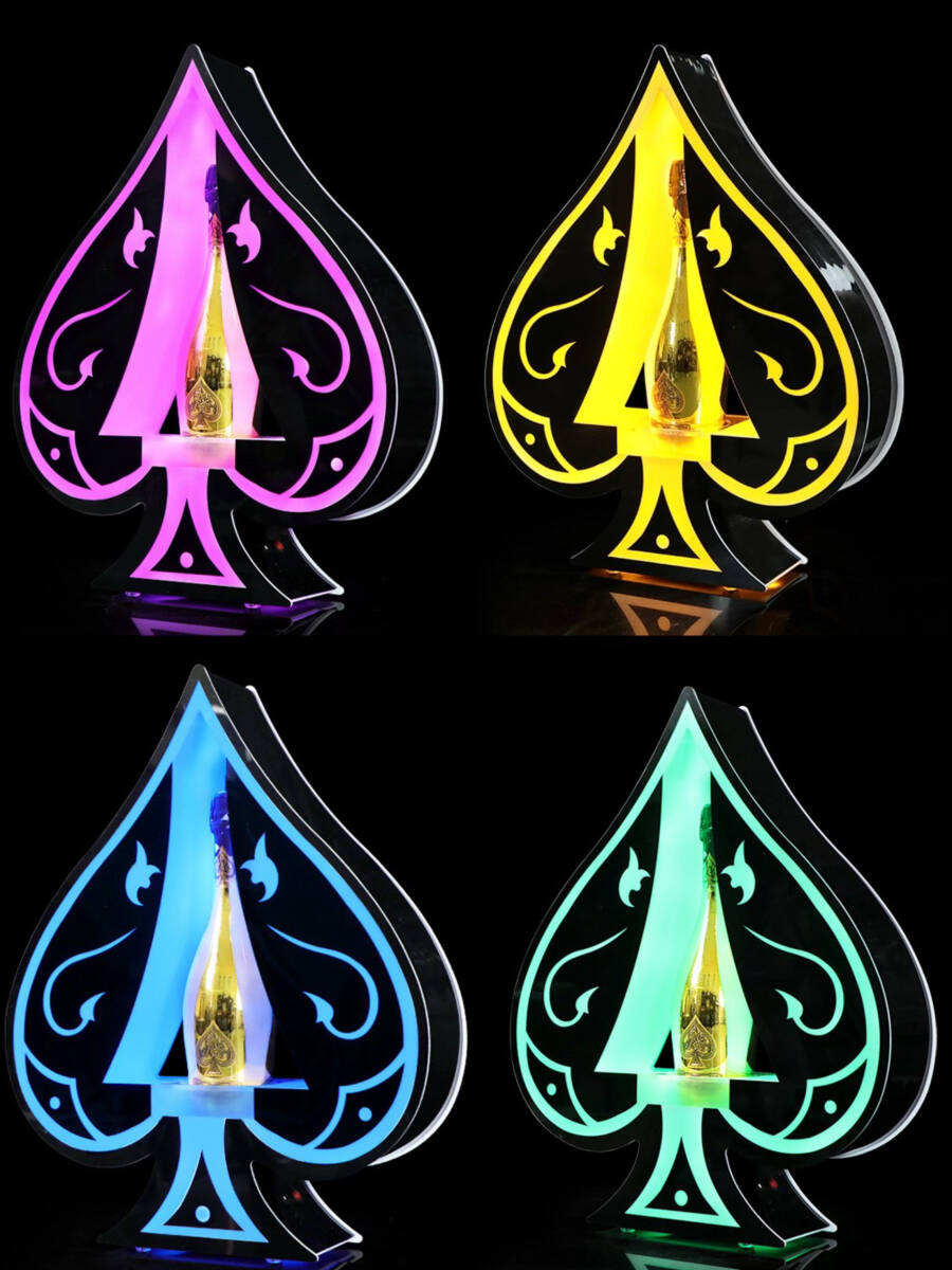 アルマンド シャンパン ディスプレイ LED ライト トランプタワー 7色拍卖