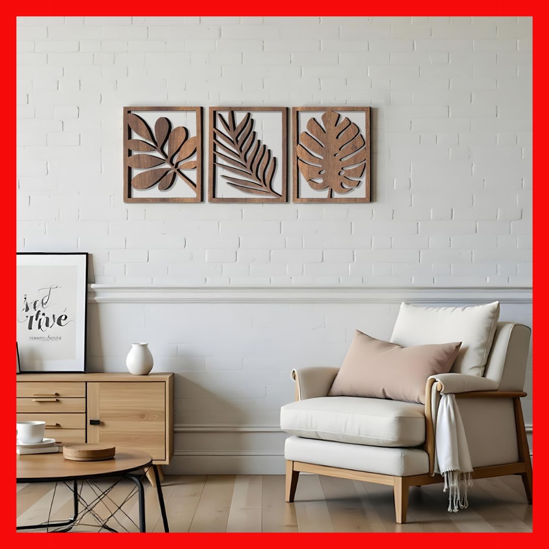 木製レリーフアート 3枚セット ウォールデコ 木製 北欧風 アートパネル 拍卖