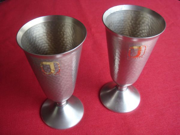 ★ざ*きもの★ 錫製 ビアカップ タンブラー 2個セット拍卖