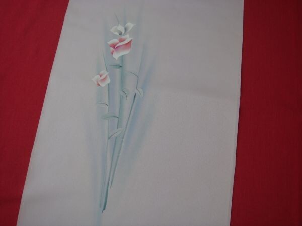 ★ざ*きもの★ ハギレ はぎれ はぎれ柄 洋花 京都西陣高級付け下げ 正絹100% 使い道色々!!拍卖