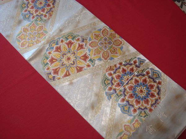 ★ざ*きもの★ 西陣 高級 袋帯 成人式 振袖 正絹100% 新品 未仕立て 超特価品!! お買い得!!拍卖