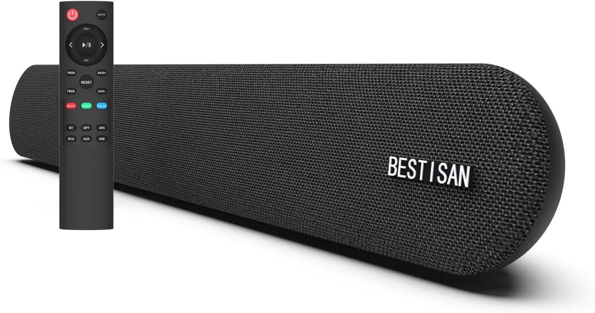 【テレビサウンドバー】Bluetoothスピーカー PC用Soundbar 2.0chバー型スピーカー 最大80Wテレビ用 専用リモコン付き 996拍卖